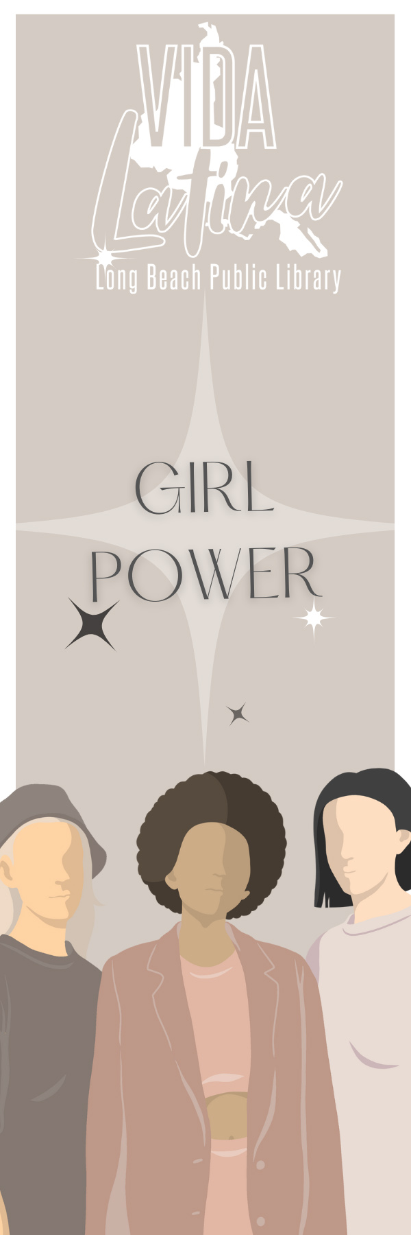 Three women below the words "Girl Power."